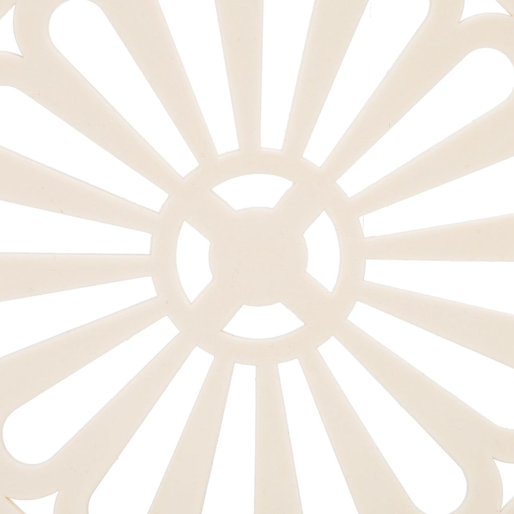 6Pcs Coaster Round Thickened Creative Insulation Pad Kitchen Table Mat Household SuppliesBeige