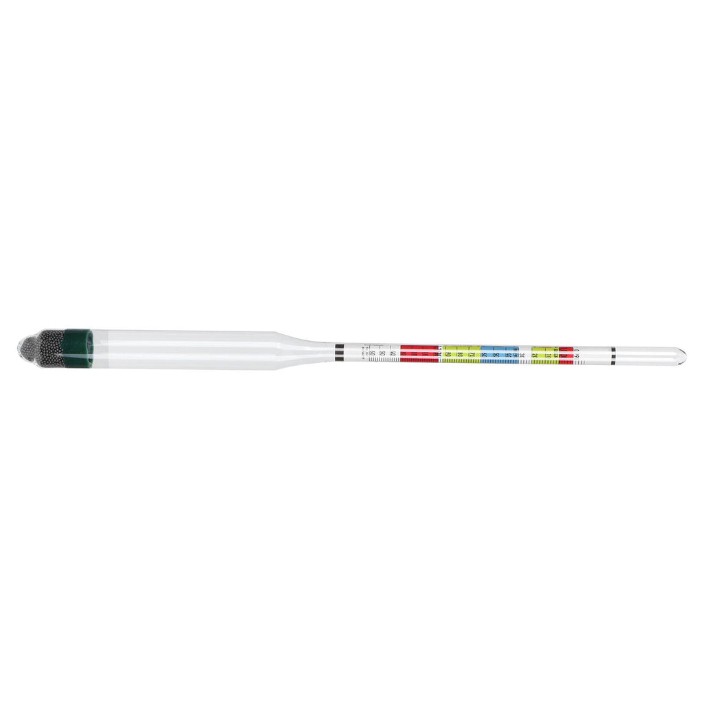 Hydrometer Tester with Sugar Ethanol Density Scales Wine Beer Brewing Measuring Instrument