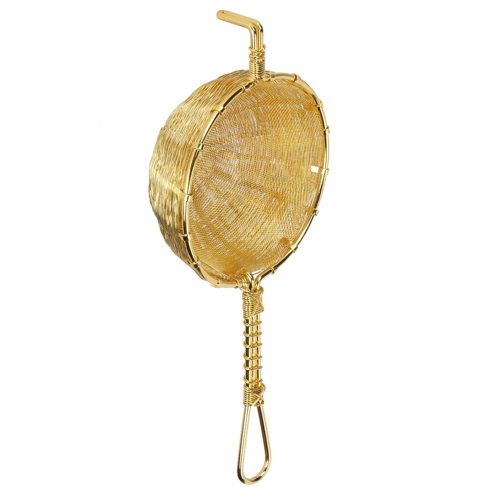 Tea Infuser Strainer Hand Made Copper Reusable Teapot Filter with Long Handle for Tea Maker