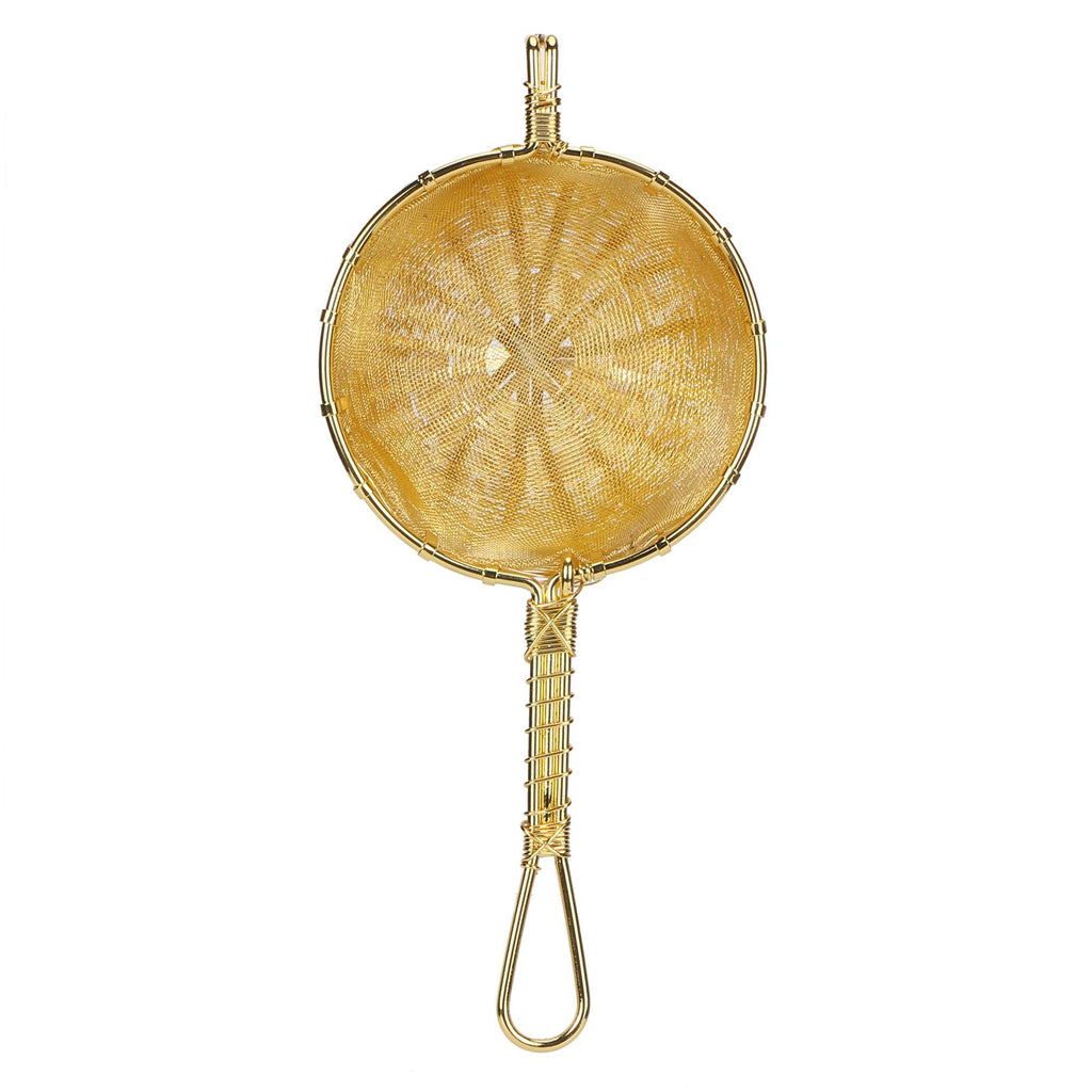 Tea Infuser Strainer Hand Made Copper Reusable Teapot Filter with Long Handle for Tea Maker
