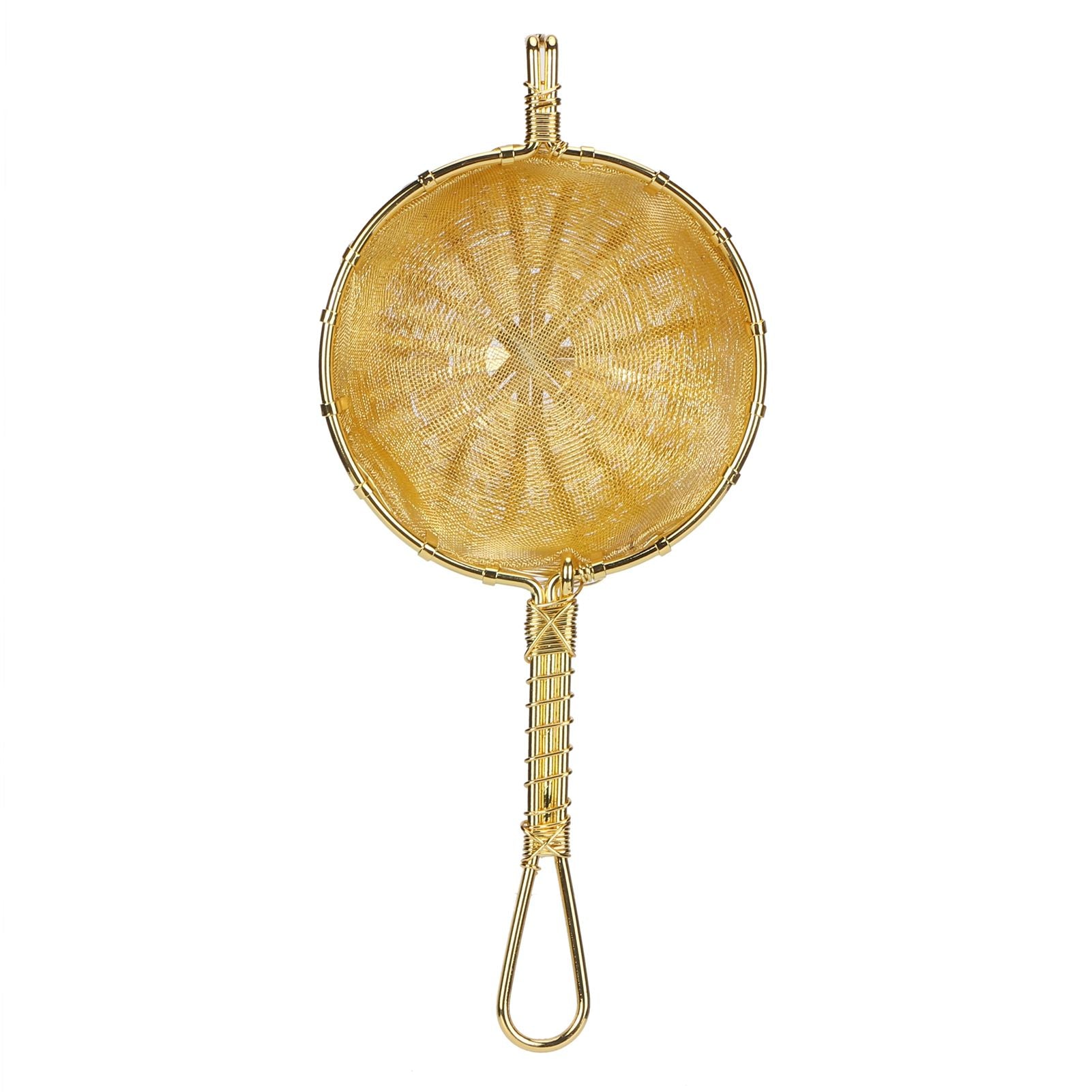 Tea Infuser Strainer Hand Made Copper Reusable Teapot Filter with Long Handle for Tea Maker