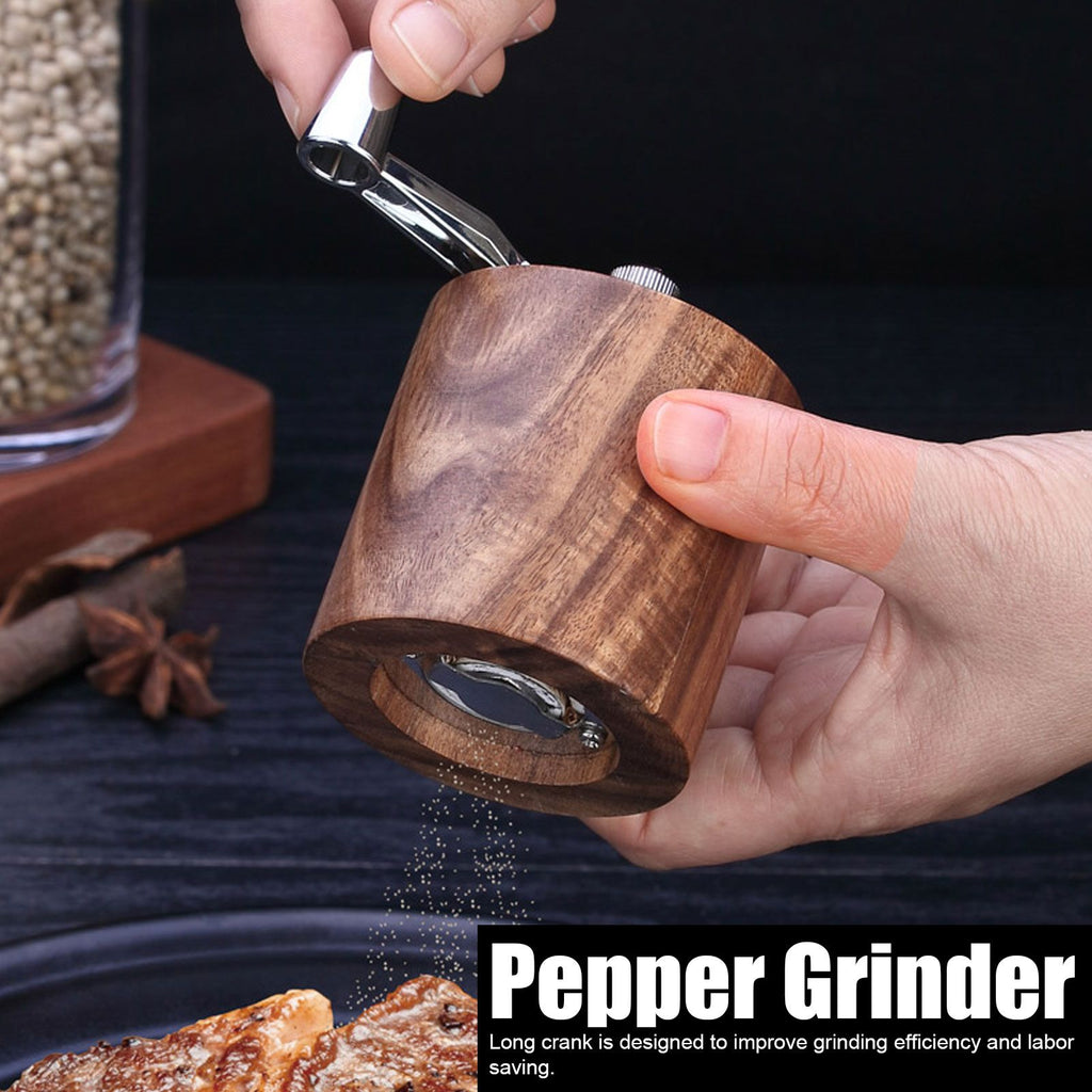 Manual Pepper Grinder Spices Mill Grinding Tool with Long Crank for Home Restaurant
