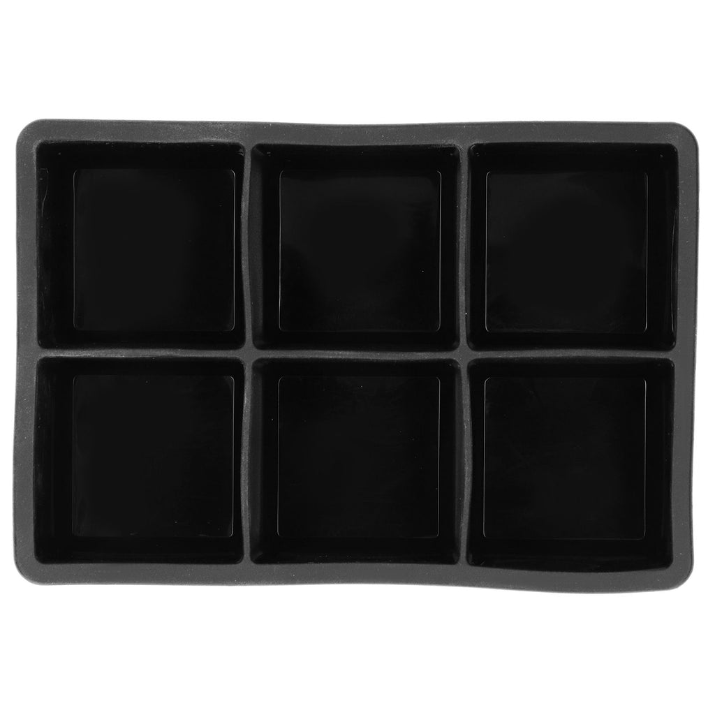 6-Grid Large Ice Cubes Maker Square Ice Cubes Tray Silicone Ice Mold Party Bar Accessories