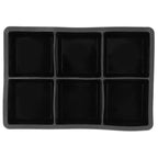 6-Grid Large Ice Cubes Maker Square Ice Cubes Tray Silicone Ice Mold Party Bar Accessories