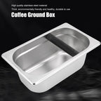 Knock Box Stainless Steel Coffee Slag Grind Bucket Container Coffee Machine Accessory