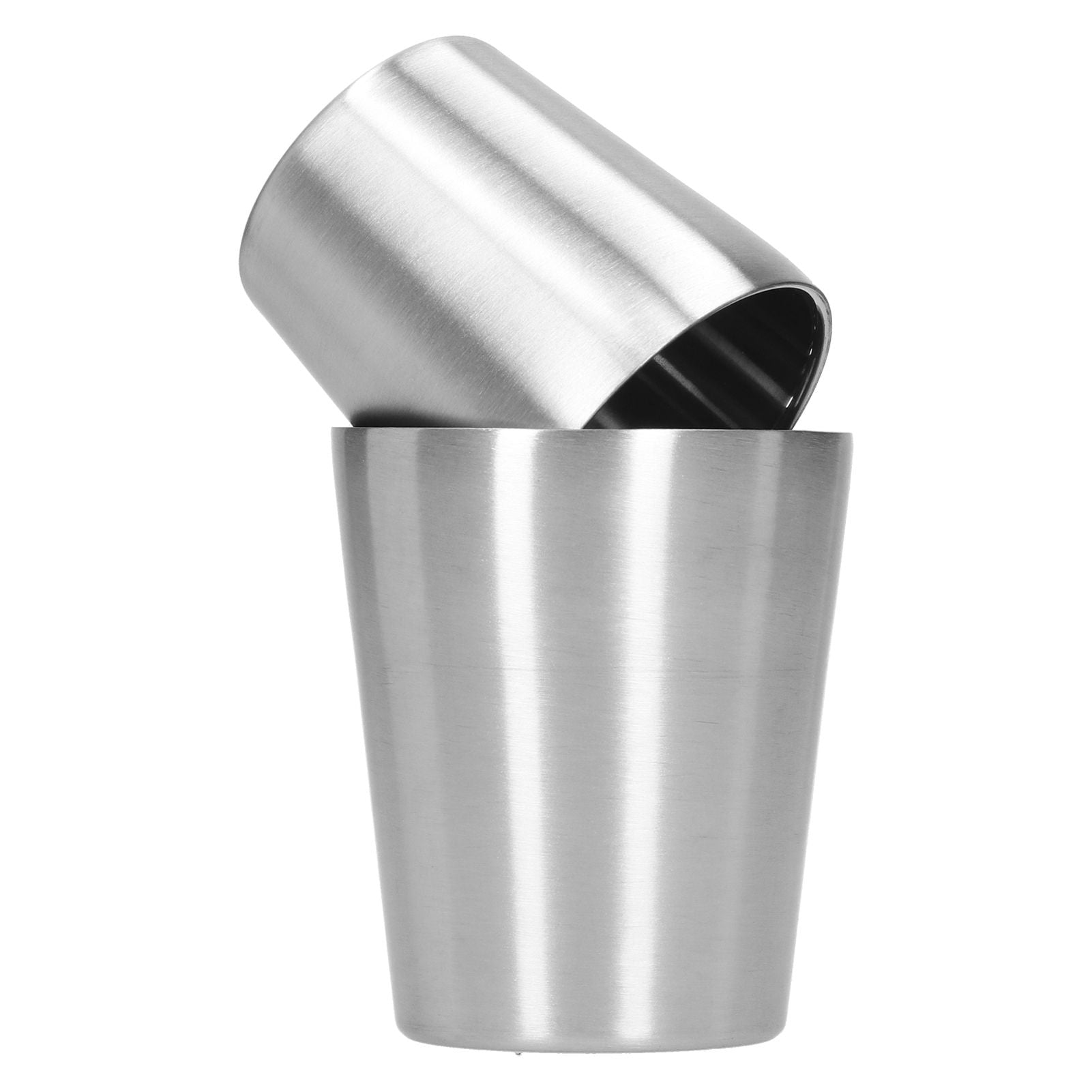 2pcs 304 Stainless Steel Mugs Double Wall Beer Wine Cups Coffee Mug (180ml 300ml)