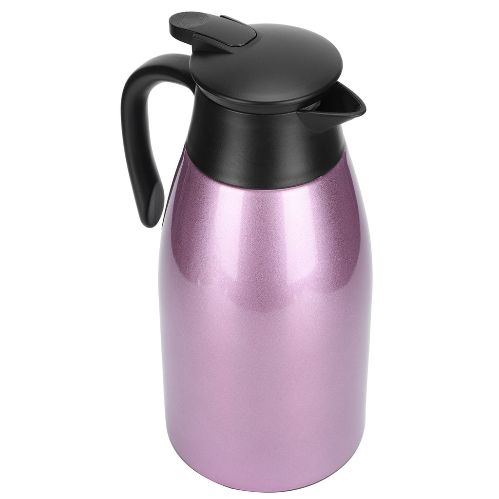 2L Large Capacity Insulated Hot Water Pot Inner Stainless Steel Thermal Coffee BottlePurple 2L