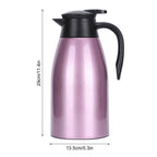 2L Large Capacity Insulated Hot Water Pot Inner Stainless Steel Thermal Coffee BottlePurple 2L