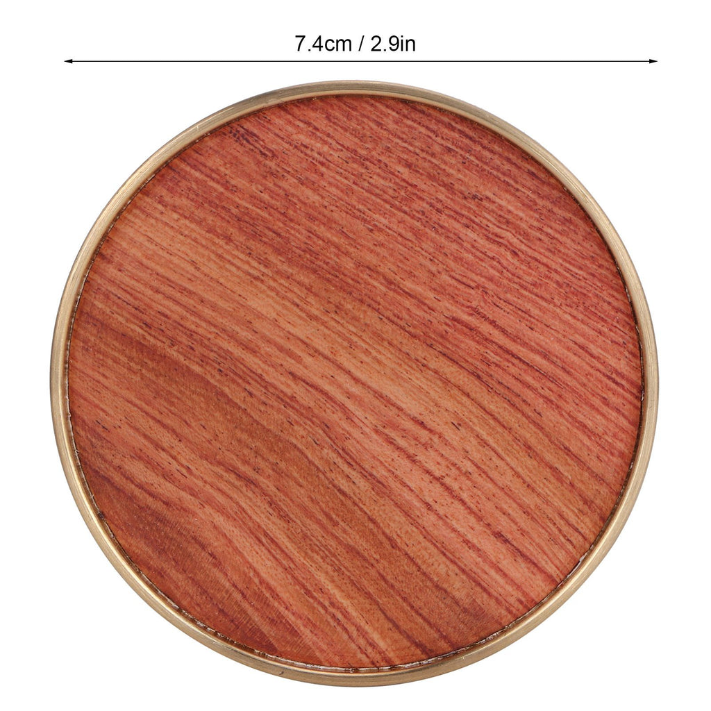 Wooden Tea Cup Mat Insulation Desktop Cup Pad Set with Base Tray Tea Ceremony AccessoriesRosewood