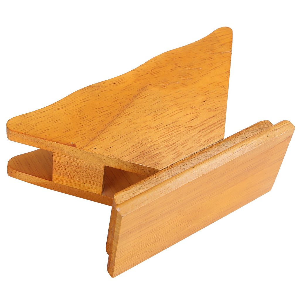 Coffee Filter Paper Holder Countertop Reusable V shaped Wooden Storage Container Dispenser