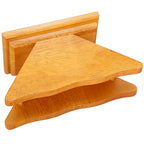 Coffee Filter Paper Holder Countertop Reusable V shaped Wooden Storage Container Dispenser