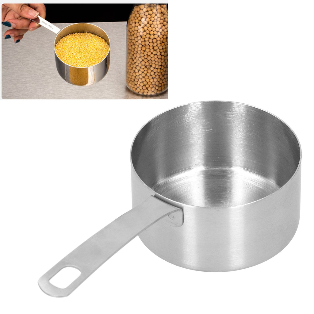 304 Stainless Steel Measuring Cup Kitchen Baking Measuring Spoon with Scale Cooking Accessories1cup