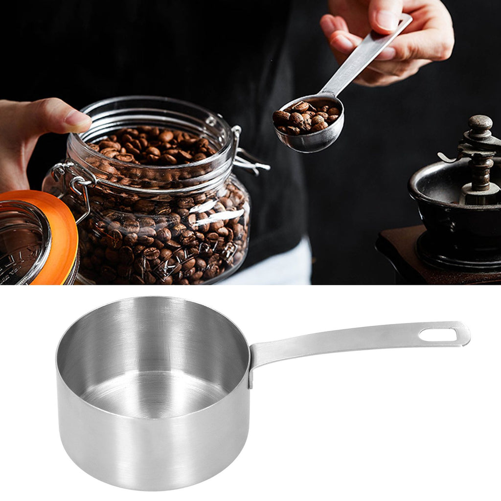 304 Stainless Steel Measuring Cup Kitchen Baking Measuring Spoon with Scale Cooking Accessories1cup