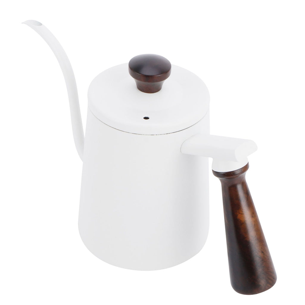 700ml Hand Drip Coffee Pot 304 Stainless Steel Long Spout Coffee Making Kettle with Wooden Handle
