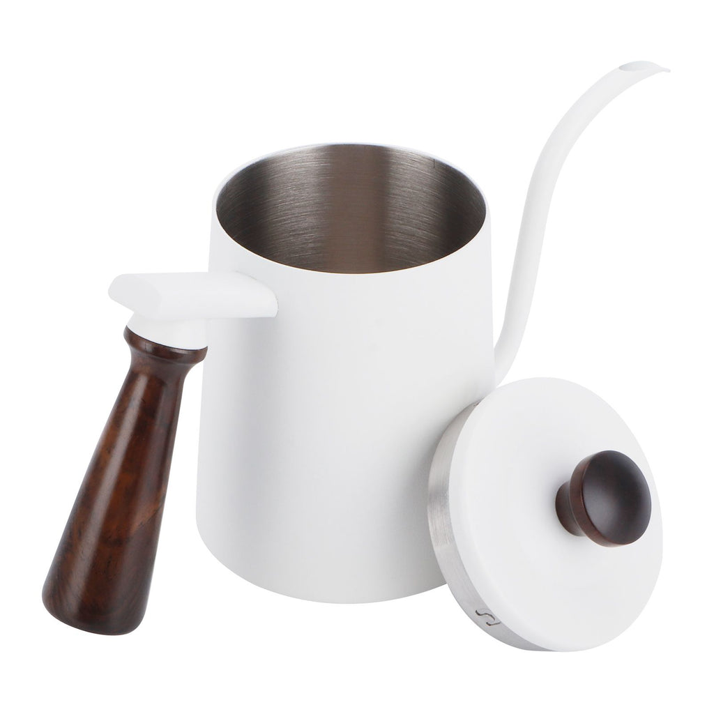 700ml Hand Drip Coffee Pot 304 Stainless Steel Long Spout Coffee Making Kettle with Wooden Handle
