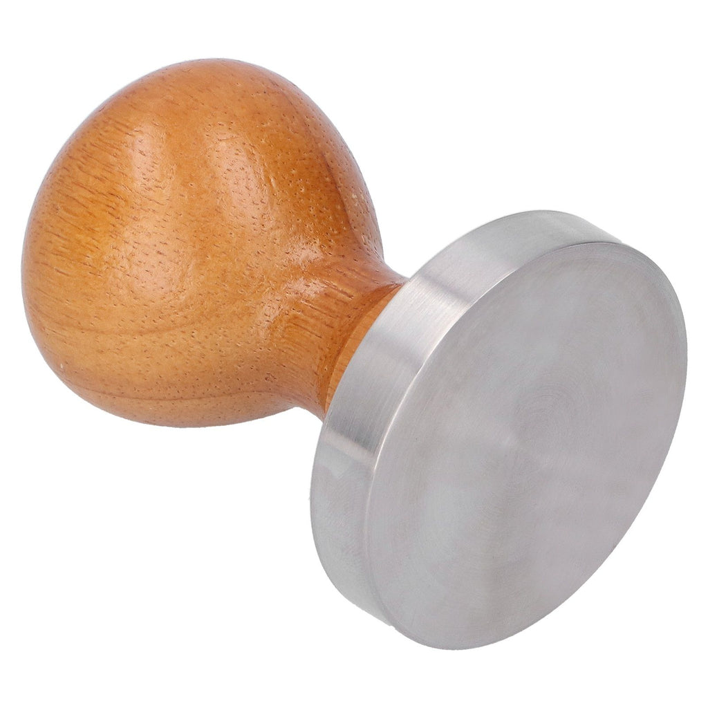 58mm Stainless Steel Coffee Powder Hammer Tamper with Wood Handle Coffee Accessories