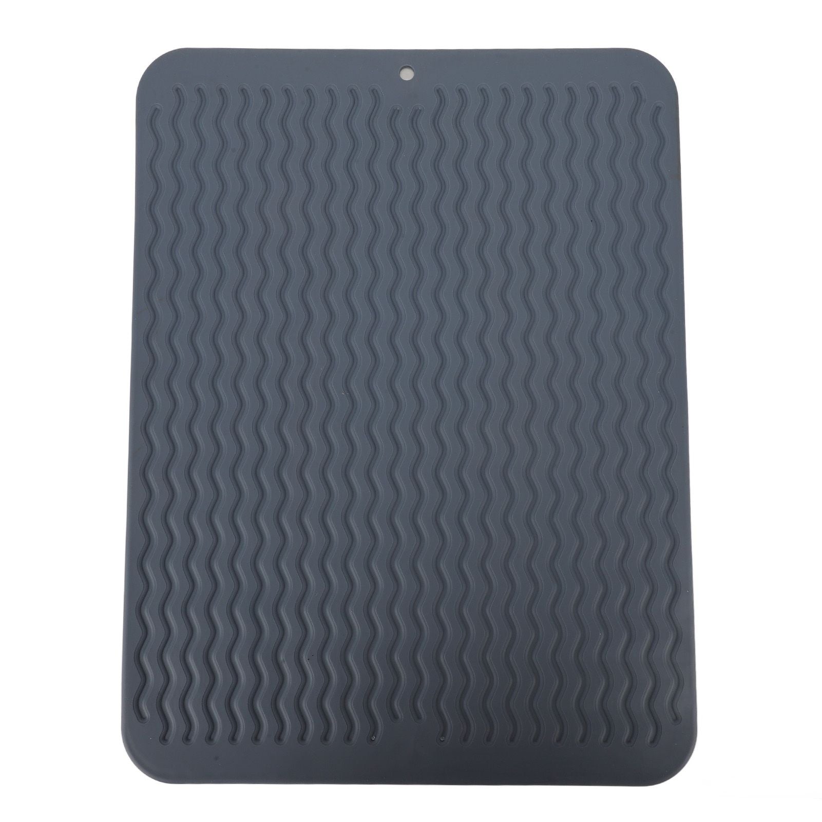 Dish Drying Mat Soft Flexible Rubber Heat Resistant Nonslip BPA Free Eco Friendly Wide Application Dish Drying PadBlue