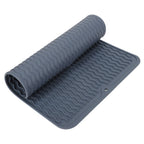 Dish Drying Mat Soft Flexible Rubber Heat Resistant Nonslip BPA Free Eco Friendly Wide Application Dish Drying PadBlue