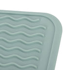 Dish Drying Mat Soft Flexible Rubber Heat Resistant Nonslip BPA Free Eco Friendly Wide Application Dish Drying PadGreen