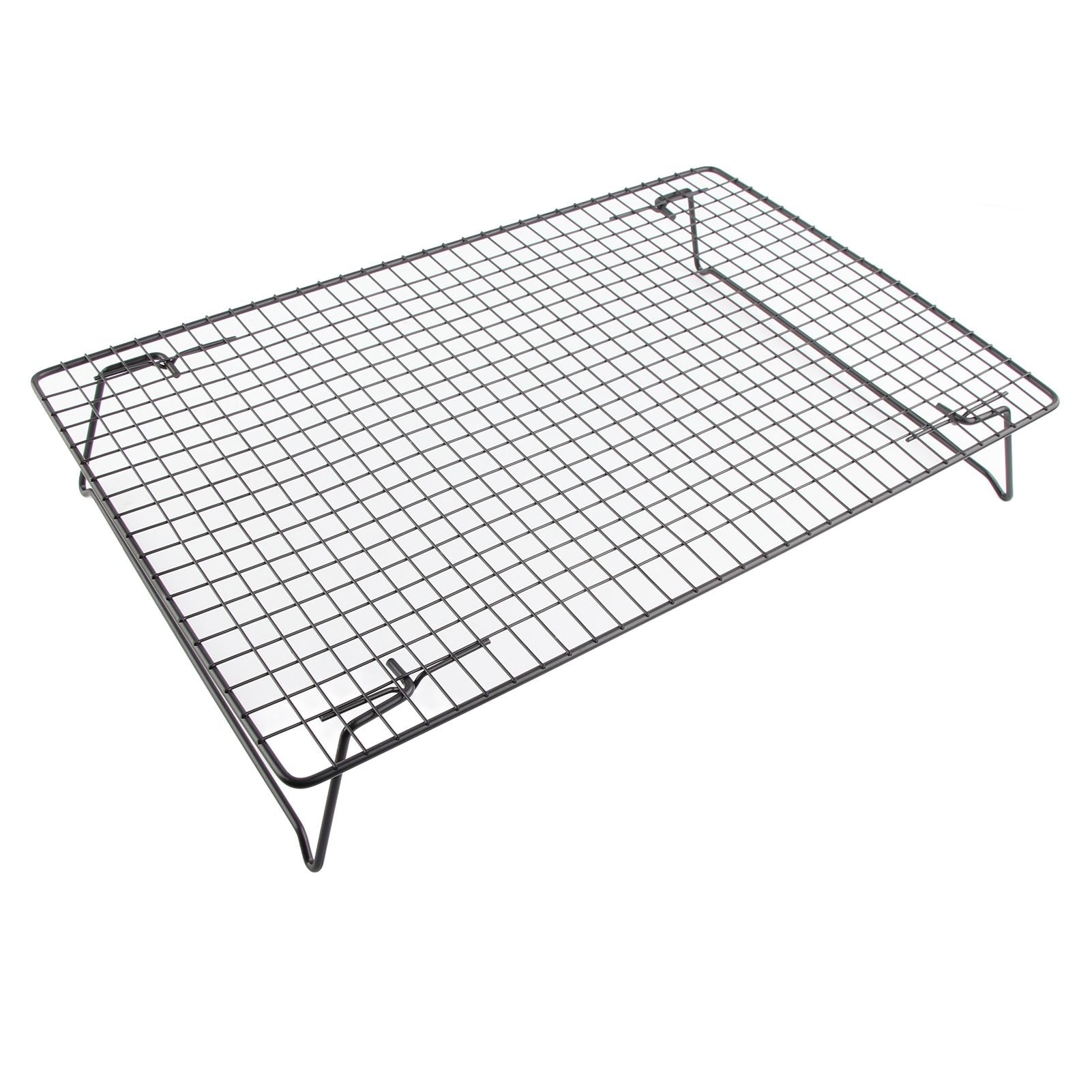 Cooling Rack Iron Bread Cookie Cake Cooling Net Oven Accessories for Dessert Coffee Shop Bakery Black