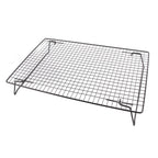 Cooling Rack Iron Bread Cookie Cake Cooling Net Oven Accessories for Dessert Coffee Shop Bakery Black