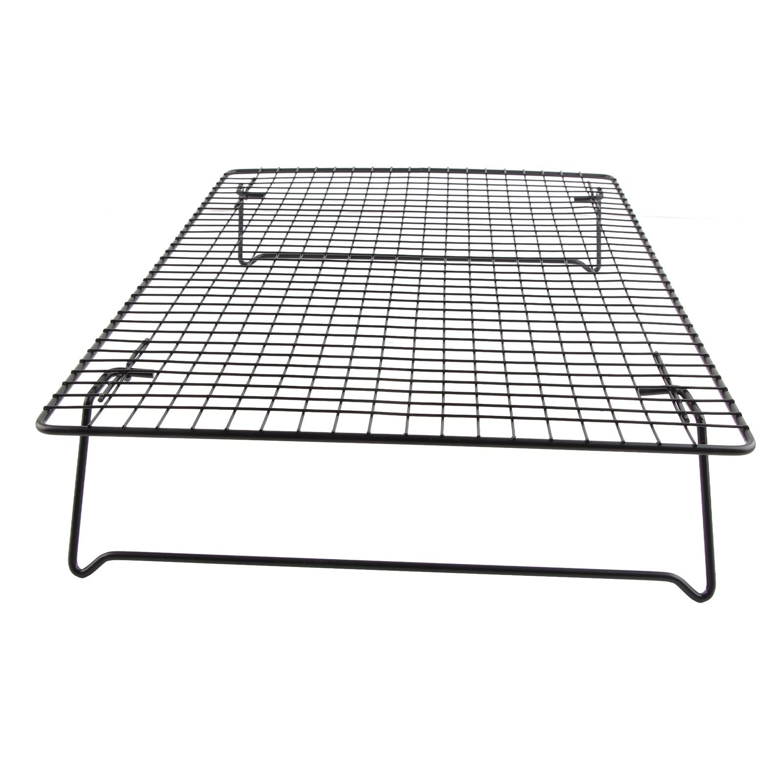 Cooling Rack Iron Bread Cookie Cake Cooling Net Oven Accessories for Dessert Coffee Shop Bakery Black