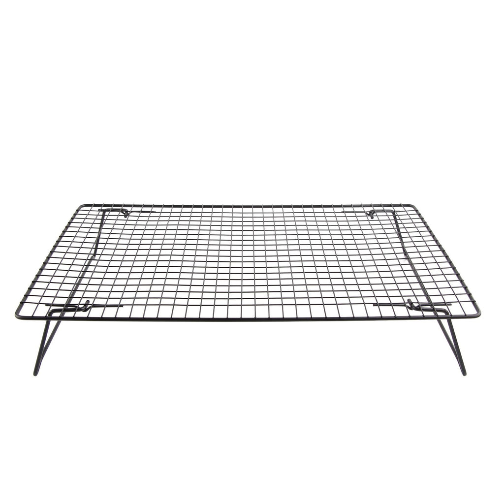Cooling Rack Iron Bread Cookie Cake Cooling Net Oven Accessories for Dessert Coffee Shop Bakery Black
