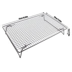 Cooling Rack Iron Bread Cookie Cake Cooling Net Oven Accessories for Dessert Coffee Shop Bakery Black