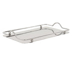Large Rectangle Tray Stainless Steel Home Living Room Commercial Dishes Tray for Coffee Water Cups Fruit