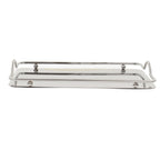 Large Rectangle Tray Stainless Steel Home Living Room Commercial Dishes Tray for Coffee Water Cups Fruit