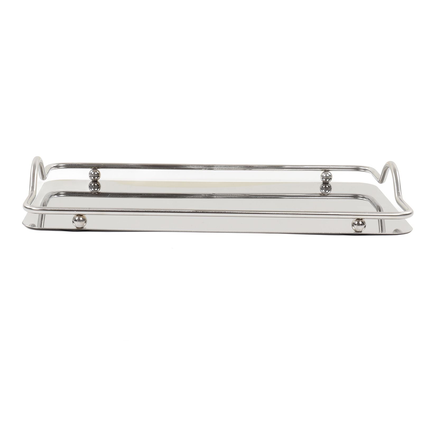 Large Rectangle Tray Stainless Steel Home Living Room Commercial Dishes Tray for Coffee Water Cups Fruit