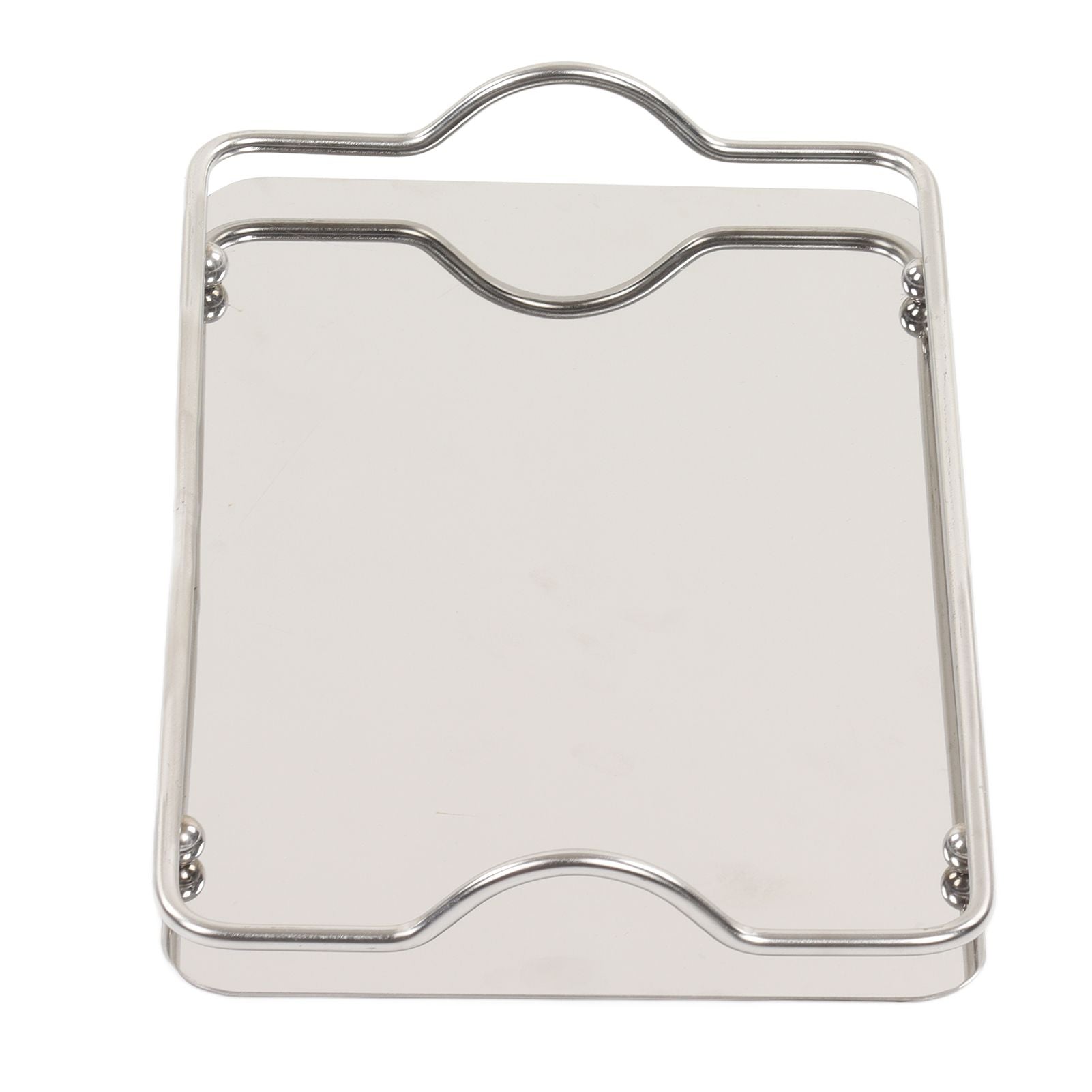 Large Rectangle Tray Stainless Steel Home Living Room Commercial Dishes Tray for Coffee Water Cups Fruit