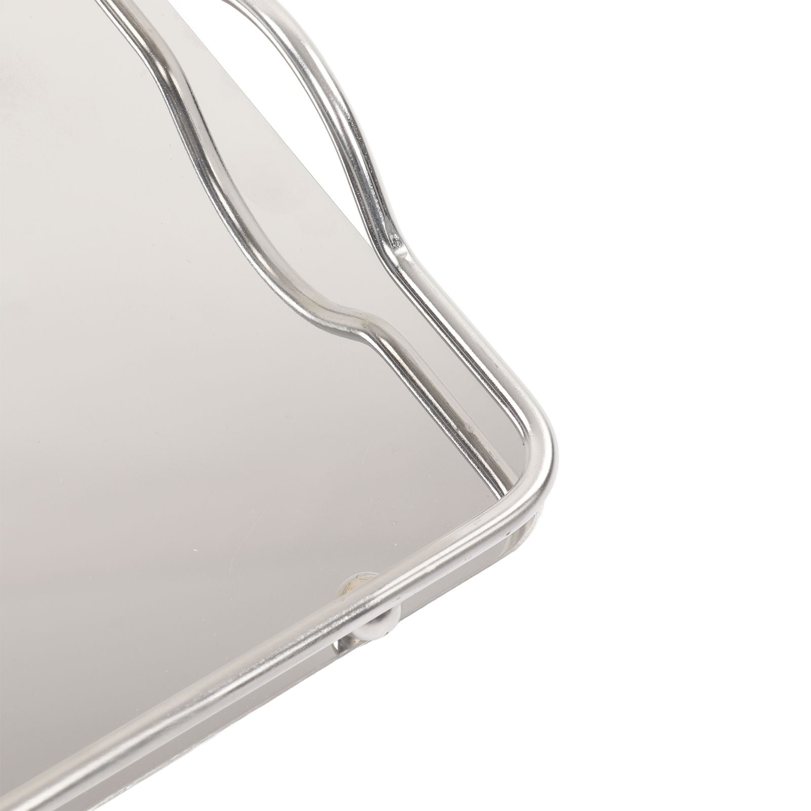 Large Rectangle Tray Stainless Steel Home Living Room Commercial Dishes Tray for Coffee Water Cups Fruit