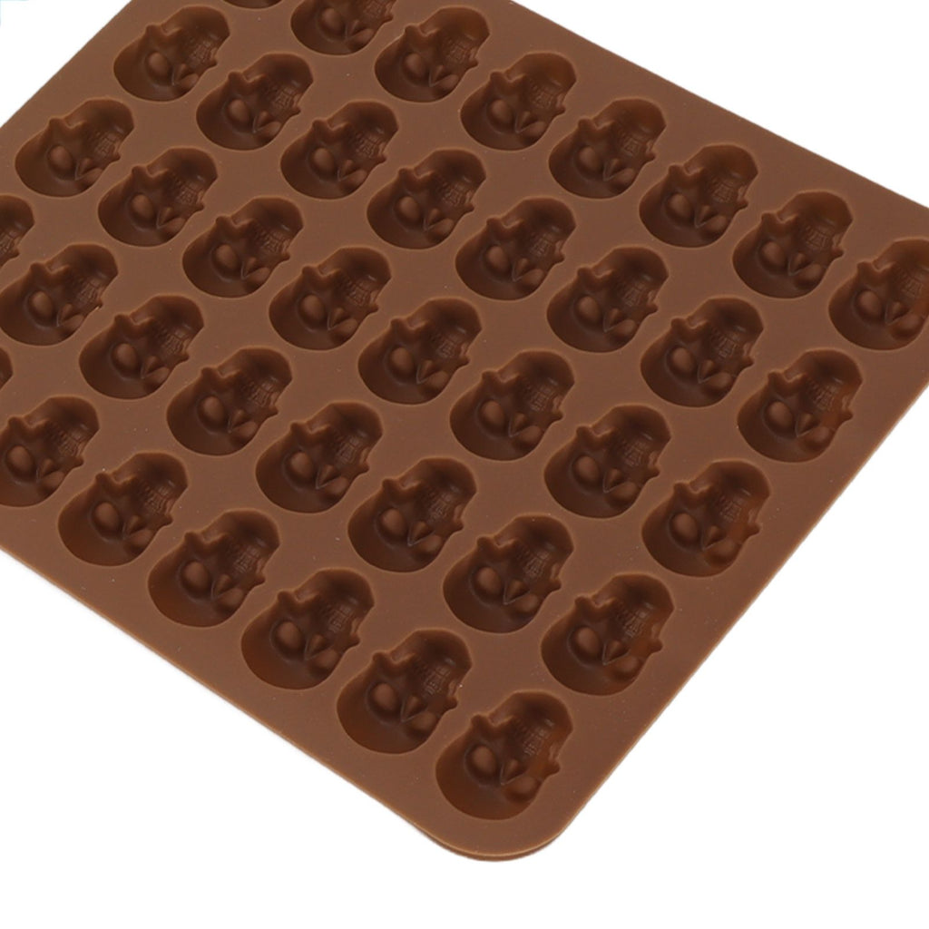 Skull Silicone Mold Ice Cube Tray Mold for Halloween Decor Dessert Chocolate 2Pcs Brown Blue