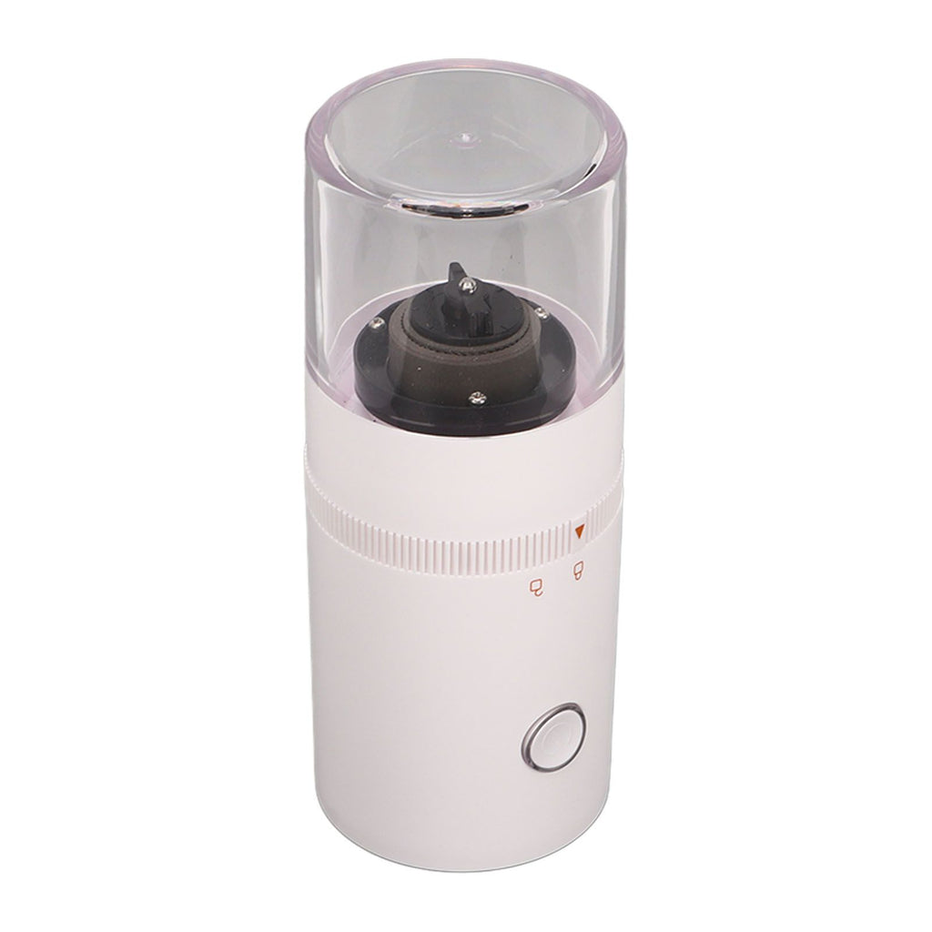 Electric Coffee Grinder USB Charge Coarse and Fine Grinding Adjustable Small Auto Coffee Beans Mill White for Home