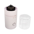 Electric Coffee Grinder USB Charge Coarse and Fine Grinding Adjustable Small Auto Coffee Beans Mill White for Home