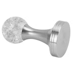 Crystal Ball Coffee Flat Tamper Stainless Steel Base Powder Hammer for Coffee Accessories Silver 51mm