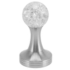 Crystal Ball Coffee Flat Tamper Stainless Steel Base Powder Hammer for Coffee Accessories Silver 53mm