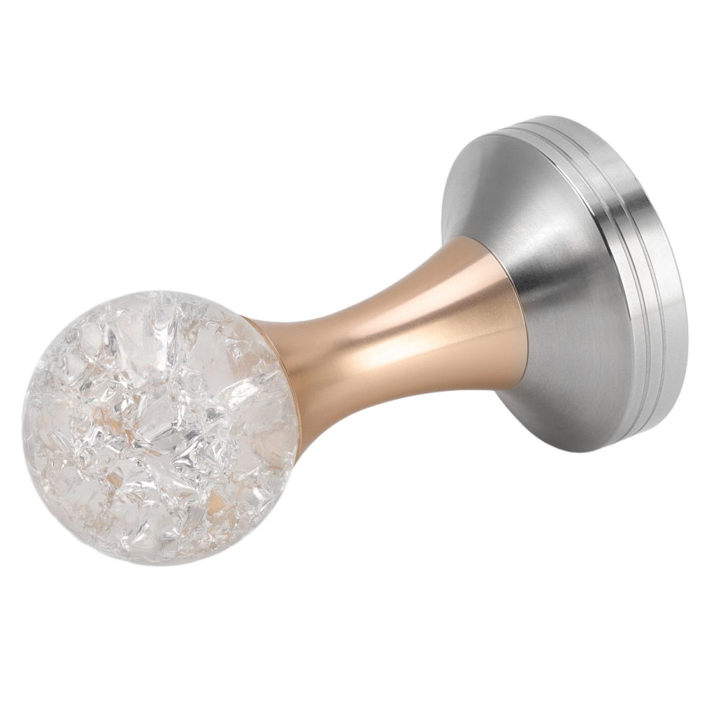 Crystal Ball Coffee Flat Tamper Stainless Steel Base Powder Hammer for Coffee Accessories Gold 51mm
