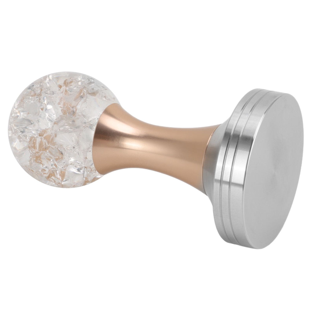 Crystal Ball Coffee Flat Tamper Stainless Steel Base Powder Hammer for Coffee Accessories Gold 51mm
