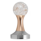 Crystal Ball Coffee Flat Tamper Stainless Steel Base Powder Hammer for Coffee Accessories Gold 53mm