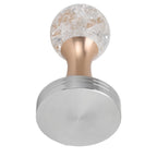 Crystal Ball Coffee Flat Tamper Stainless Steel Base Powder Hammer for Coffee Accessories Gold 53mm