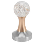 Crystal Ball Coffee Flat Tamper Stainless Steel Base Powder Hammer for Coffee Accessories Gold 58mm