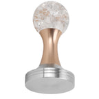 Crystal Ball Coffee Flat Tamper Stainless Steel Base Powder Hammer for Coffee Accessories Gold 58mm