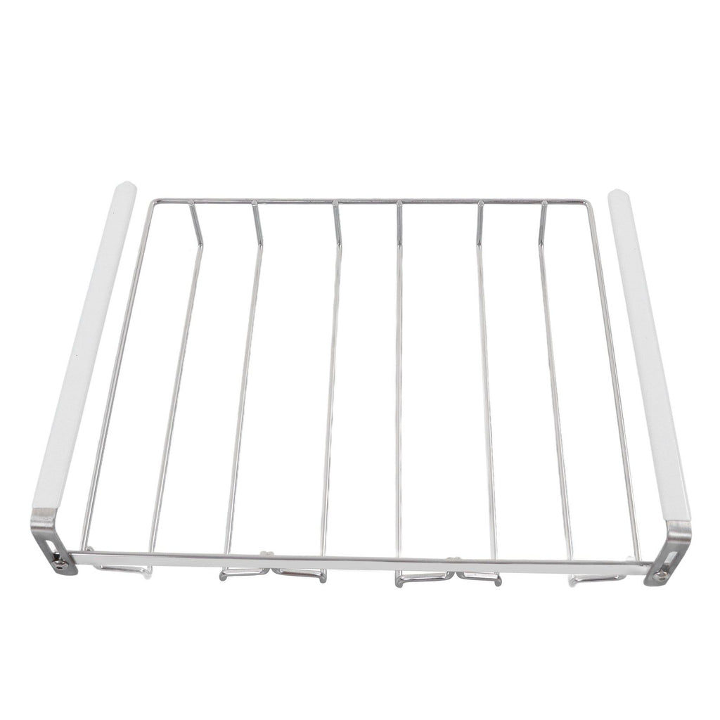 Wine Glass Holder Stainless Steel Punch Free Wine Glass Rack Under Cabinet for Home Goblet Storage