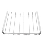 Wine Glass Holder Stainless Steel Punch Free Wine Glass Rack Under Cabinet for Home Goblet Storage