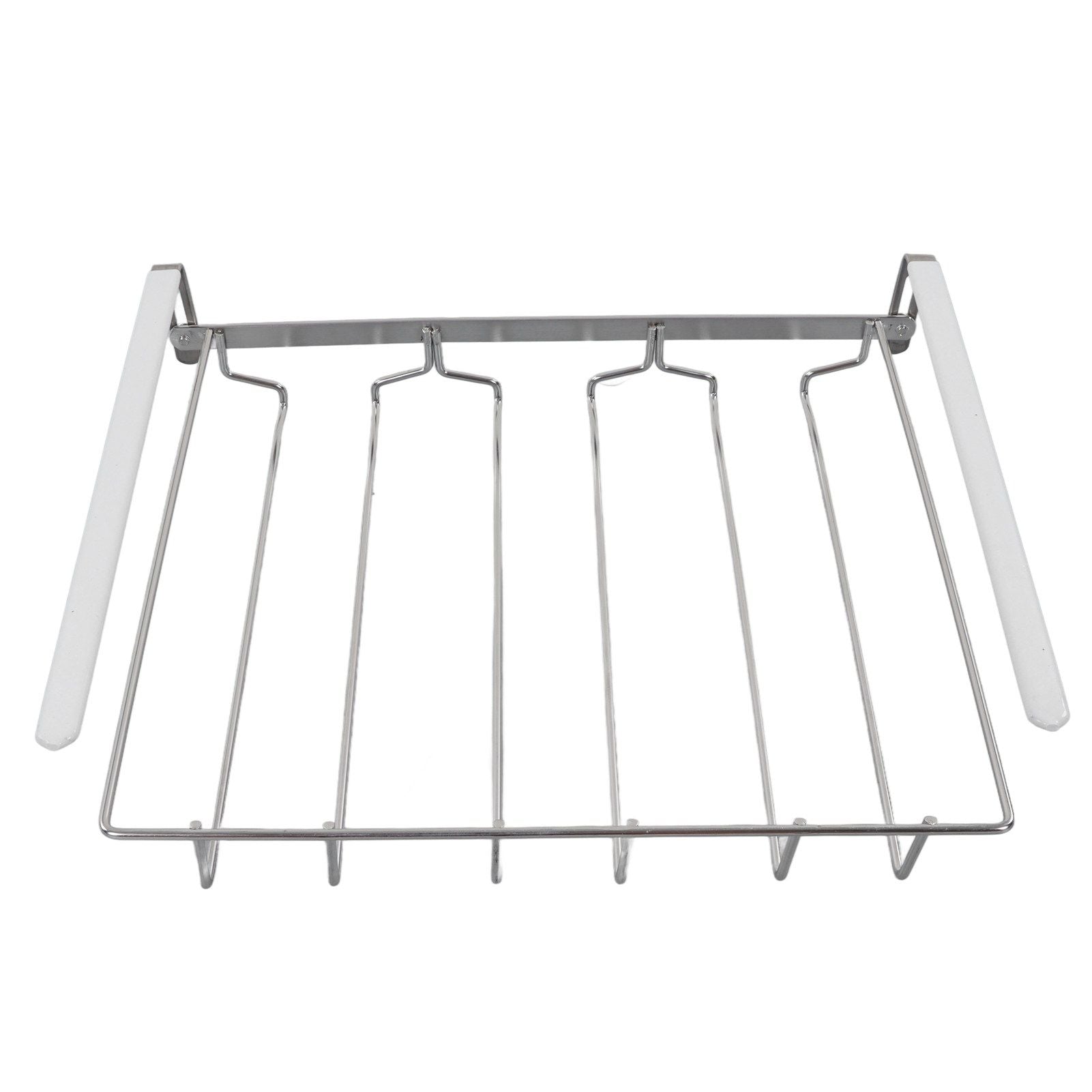 Wine Glass Holder Stainless Steel Punch Free Wine Glass Rack Under Cabinet for Home Goblet Storage