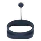 5 PCS Handle Egg Frying Rings Silicone Double Sided Egg Rings Quadrate Round Dual Use Omelet Mold