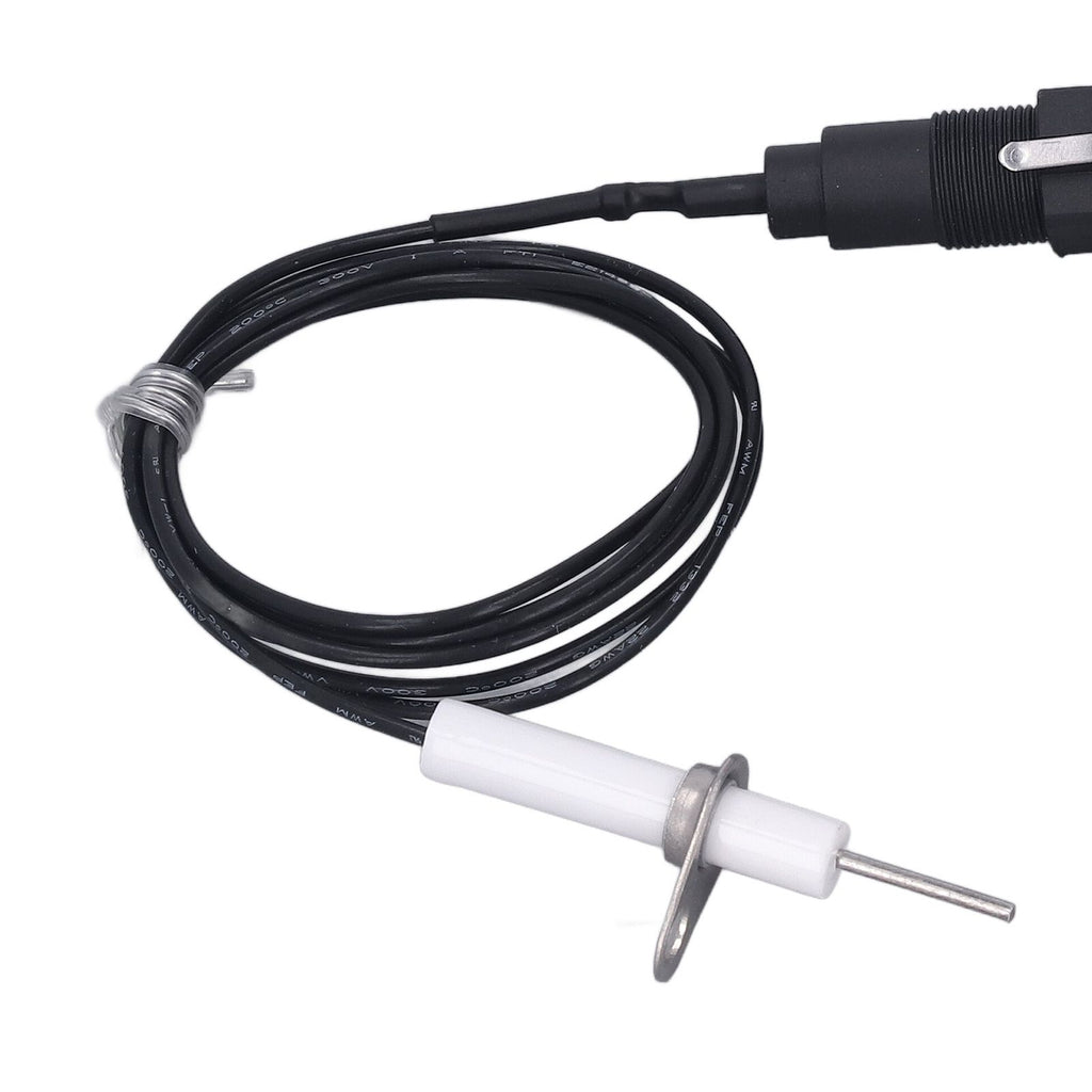 2 Pcs Piezo Igniter 1 Out 2 Push Button with Ignition Needle Wire 1 Meter Piezoelectric Ignition for Fireplace Oven Heater Kitchen