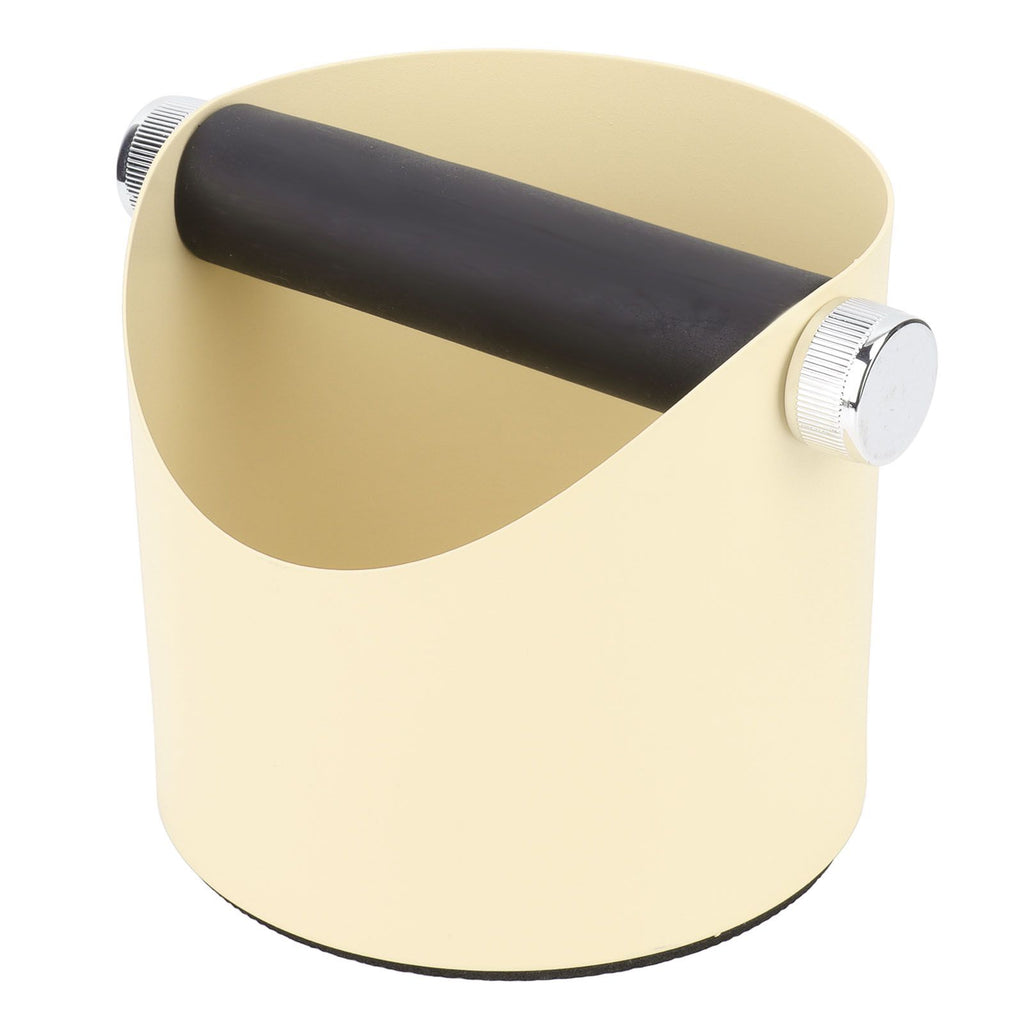 Coffee Knocking Slag Bucket Home Small Anti Slip Coffee Machine Grounds Box Powder Slag Recycling Bucket Yellow
